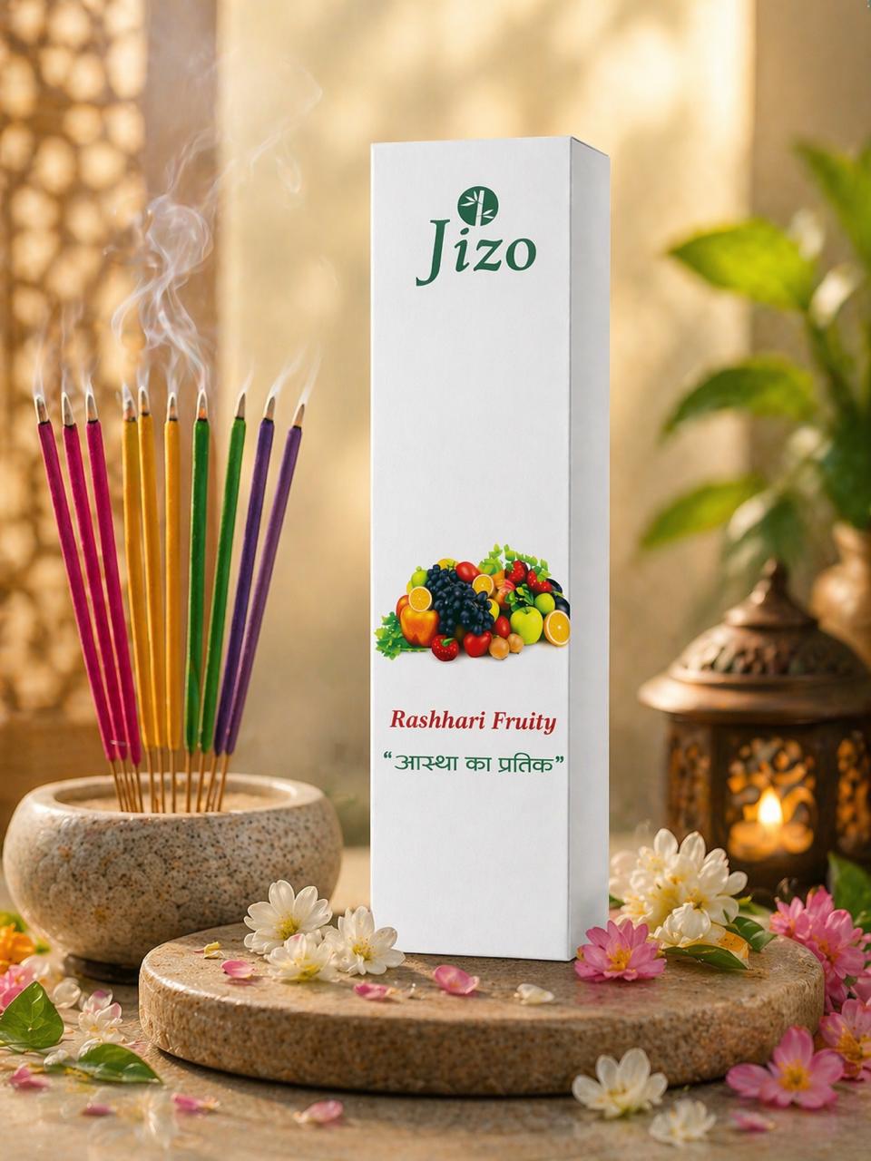 Juicy Rasbhari incense sticks tangy sweet fragrance - Jizo Agarbatti